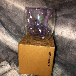 NWOT Starbucks Sakura Cat Paw Glass
